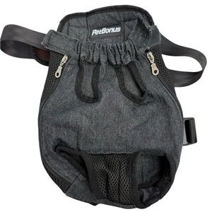 PetBonus Gray Pet Carrier dog sling  Backpack size medium